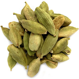 Cardamom (green pods), whole Organic